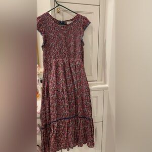 Lost & Wander Sz L Smocked Midi Dress